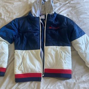 Champion Womens Hooded Long Sleeve Quarter-Zip Pullover